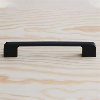 Arel 128 mm Siyah Kulp Mobilya Dolap Çekmece Vestiyer Kulpları