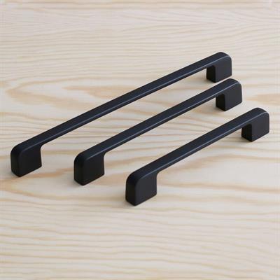 Arel 160 mm Siyah Kulp Mobilya Dolap Çekmece Vestiyer Kulpları