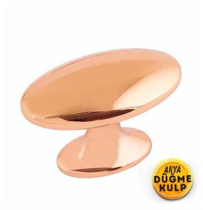 Arya Gül Kurusu Düğme Kulp Mobilya Dolap Çekmece Vestiyer Kulpları