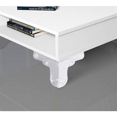 Aslan Plastik Oymalı Ayak 12 Cm Krem - Tv Ünitesi, Dolap Ayağı, Komodin, Baza, Kanepe Koltuk Ayağı, Gardrop Ayağı