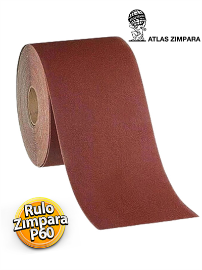 Atlas Bant Rulo Bez Zımpara 60 Kum (100 Cm) 20 Cm Genişlik GT 847 Kalite Ahşap Metal Zımparası