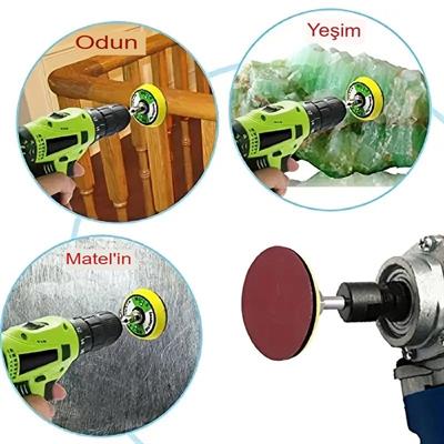 Atlas Gt888 Yuvarlak Disk Cırt Zımpara 115 Mm - P150 Kum