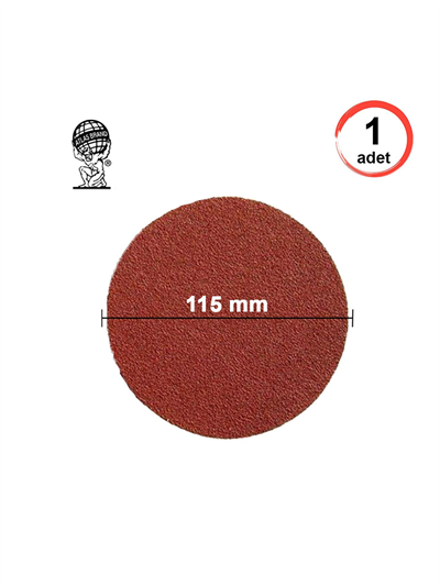 Atlas Gt888 Yuvarlak Disk Cırt Zımpara 115 Mm - P120 Kum