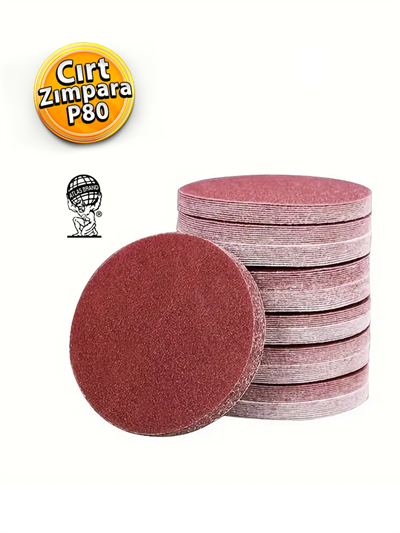 Atlas Gt888 Yuvarlak Disk Cırt Zımpara 115 Mm - P80 Kum