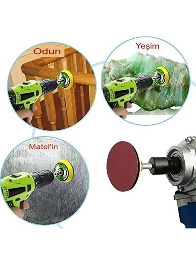 Atlas Gt888 Yuvarlak Disk Cırt Zımpara 115 Mm - P220 Kum