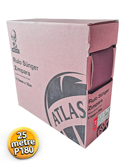Atlas Rulo Soft Sünger Zımpara Bronze 888 115 mm 25 Metre P180 Kum