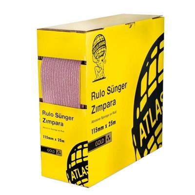 Atlas Rulo Soft Sünger Zımpara Gold 115 mm 25 Metre P180 Kum