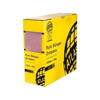 Atlas Rulo Soft Sünger Zımpara Gold 115 mm 25 Metre P180 Kum