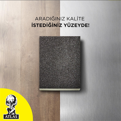 Atlas Sünger İnce Zımpara 98x123x10 mm 120 Kum