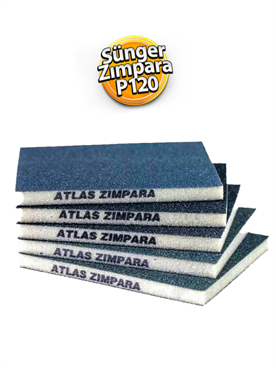 Atlas Sünger İnce Zımpara 98x123x10 mm 120 Kum