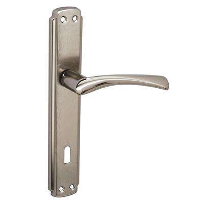 Bravo Aynalı Nikel Saten Oda Kapı Kolu