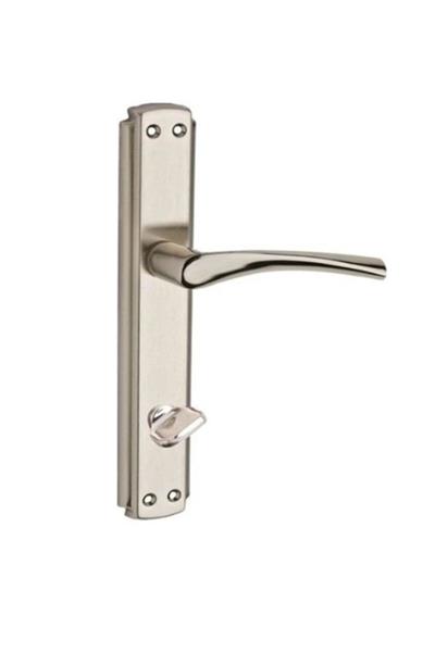 Bravo Aynalı Nikel Saten Wc Kapı Kolu