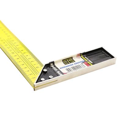 BTS Marangoz Gönye 60 cm Alüminyum Açı Ölçer Cetvel (12250)