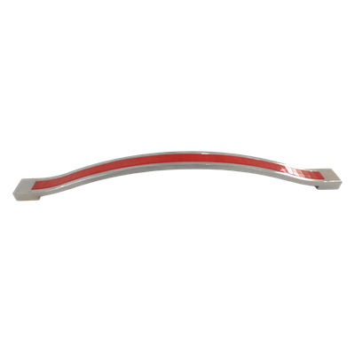 Buse 224 mm Krom Kırmızı Kulp Mobilya Dolap Çekmece Vestiyer Kulpları