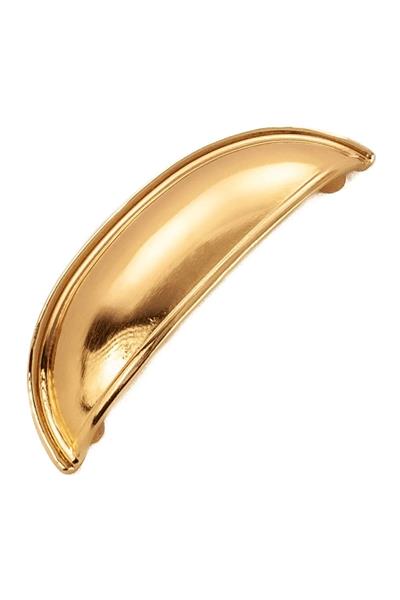Çanak Kulp - 128 mm Altın Gold Mobilya Kulp (Dolap, Çekmece, Vestiyer Uyumlu)