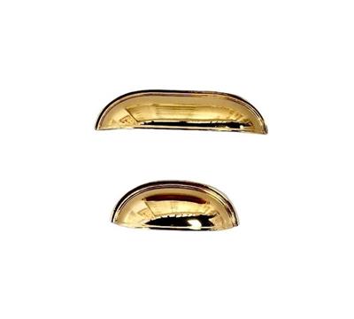 Çanak Kulp - 128 mm Altın Gold Mobilya Kulp (Dolap, Çekmece, Vestiyer Uyumlu)