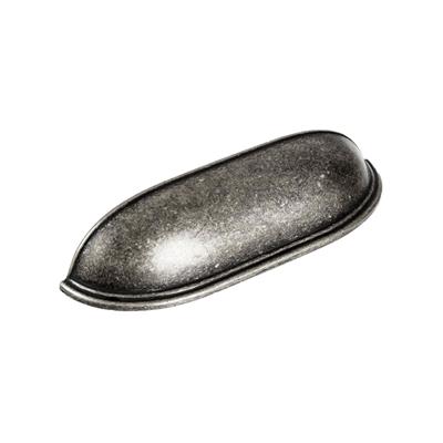 Çanak Kulp - 128 mm Antik Gümüş Mobilya Kulp (Dolap, Çekmece, Vestiyer Uyumlu)