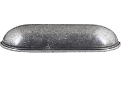 Çanak Kulp - 128 mm Antik Gümüş Mobilya Kulp (Dolap, Çekmece, Vestiyer Uyumlu)