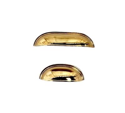 Çanak Kulp - 64 mm Altın Gold Mobilya Kulp (Dolap, Çekmece, Vestiyer Uyumlu)