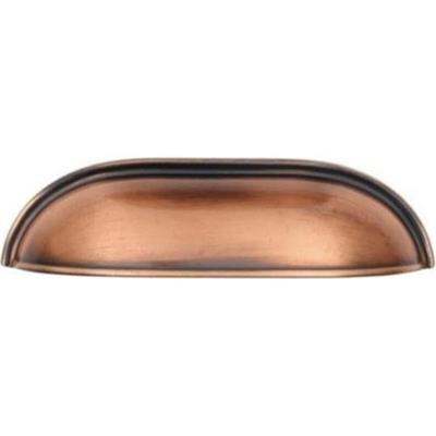 Çanak Kulp - 96 mm Antik Bakır Mobilya Kulp (Dolap, Çekmece, Vestiyer Uyumlu)