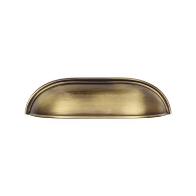 Çanak Kulp - 96 mm Antik Sarı Mobilya Kulp (Dolap, Çekmece, Vestiyer Uyumlu)