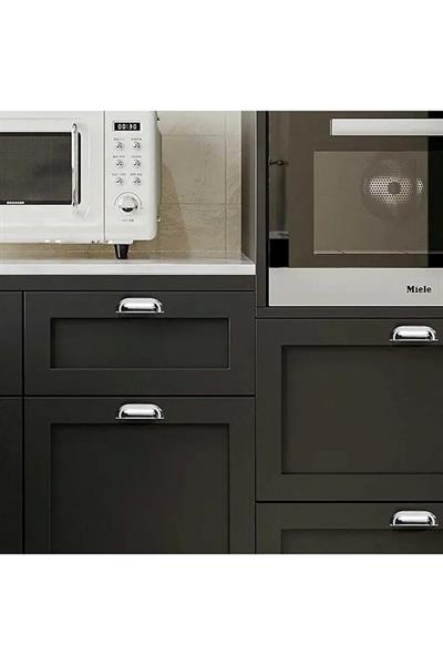 Çanak Kulp - 96 mm Krom Mobilya Kulp (Dolap, Çekmece, Vestiyer Uyumlu)