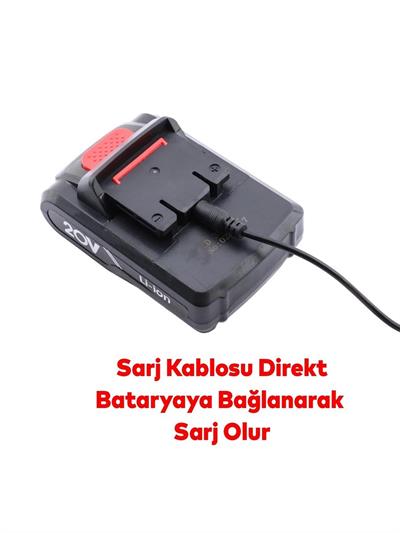 Çift Akülü Li-ion Batarya Vidalama 20V Çift Vitesli 1500 mAh Led Işıklı Darbesiz Anahtarsız Matkap 5102 Catpower
