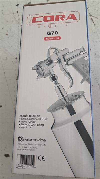 Cora G70 Boya Tabancası 1.8 mm