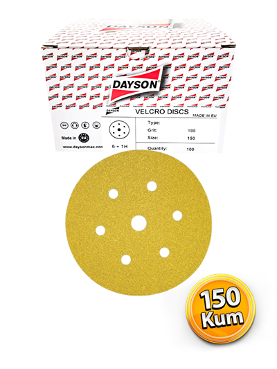Dayson 150 mm Delikli Zımpara 150 Kum