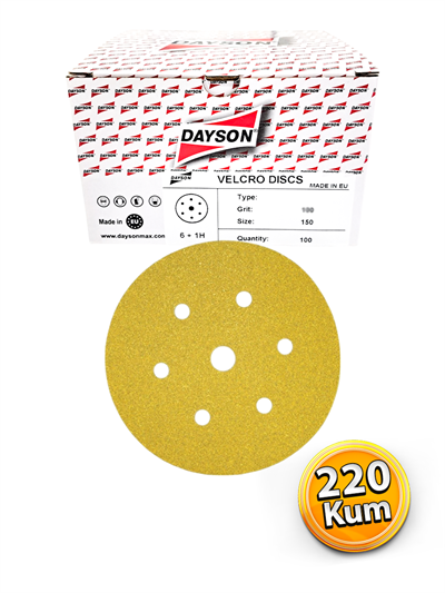 Dayson 150 mm Delikli Zımpara 220 Kum