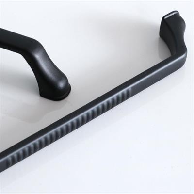 Defne 128 mm Siyah Kulp Mobilya Dolap Çekmece Vestiyer Kulpları