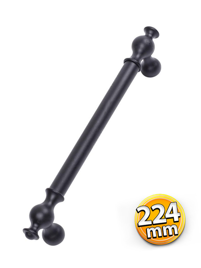 Dora 224 mm Siyah Kulp Mobilya Dolap Çekmece Vestiyer Kulpları