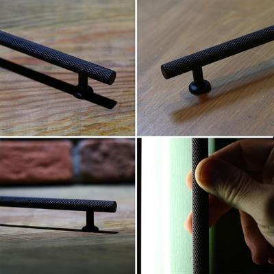 Doruk 160 mm Siyah Kulp Mobilya Dolap Çekmece Vestiyer Kulpları
