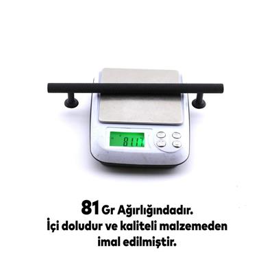 Doruk 160 mm Siyah Kulp Mobilya Dolap Çekmece Vestiyer Kulpları