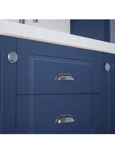 FDS Çanak Kulp - 64 mm Krom Mobilya Kulp (Dolap, Çekmece, Vestiyer Uyumlu)