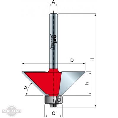 Freud 40-90206P 24x12x44x6 Z=2 30°