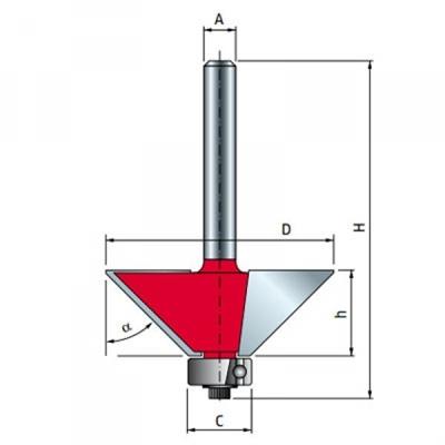 Freud 40-90406P 25x8x40,3x6 Z=45°