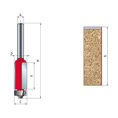 Freud 42-11012P 12,7x25,4x82,5x12 Z=2
