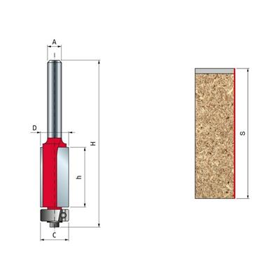 Freud 42-11612p 5cm Kopyalama - Temizleme Frezesi 12,7X50,8X106,8x12 Z=2