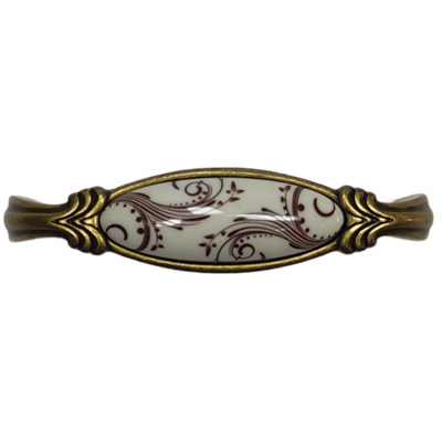 Gıustı Antik 96 mm Desenli Kulp Mobilya Dolap Çekmece Kulpları M6801