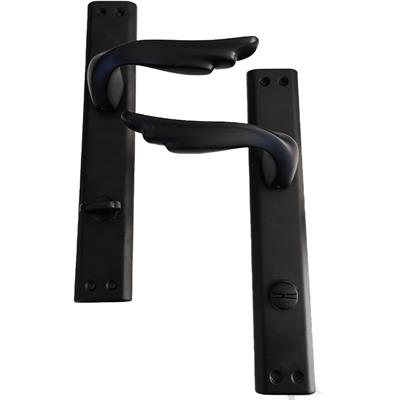 Güveniş Berlin Alm. Aynalı Siyah Wc Kapı Kolu