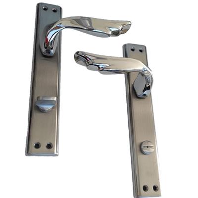 Güveniş Berlin Alm. Aynalı Nikel Saten Wc Kapı Kolu