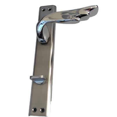 Güveniş Berlin Alm. Aynalı Nikel Saten Wc Kapı Kolu