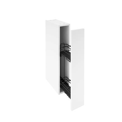 Hettich 2 Katlı Yandan Raylı Frenli Antrasit Şişelik, Baharatlık & Deterjanlık 30 cm Kapak Uyumlu Premium Line