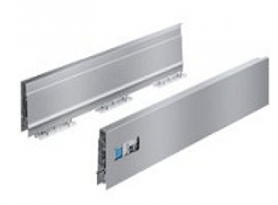Hettich Atira Bordürsüz Metal Yanaklı Gri Çekmece Seti Rayı / 47 Cm