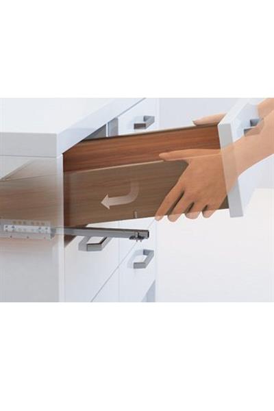 Hettich Quadro 35 cm Tek Açılım Frenli Ray Çekmece Rayı Mandal Dahil