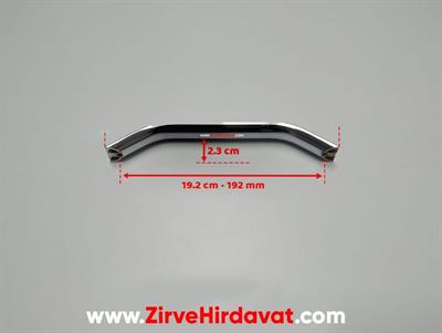 İnce Şahin Krom 128 mm Kulp Mobilya Dolap Çekmece Vestiyer Kulpları