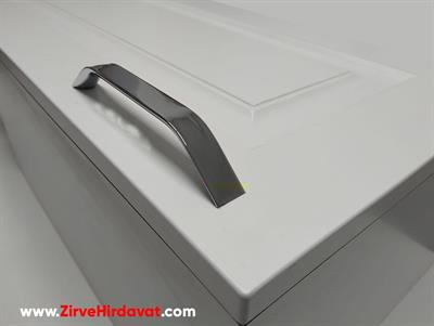 İnce Şahin Krom 192 mm Kulp Mobilya Dolap Çekmece Vestiyer Kulpları
