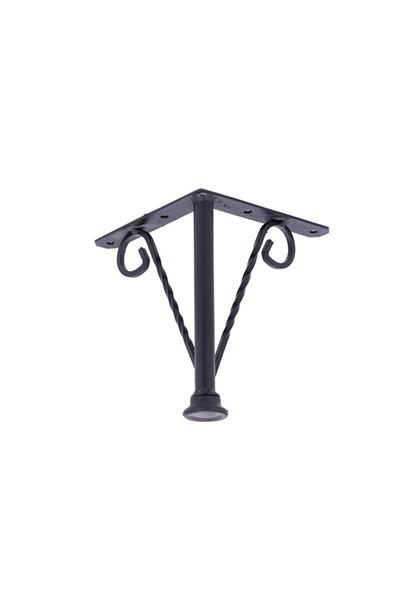 Irmak Metal Ayak Mat Siyah 15 Cm