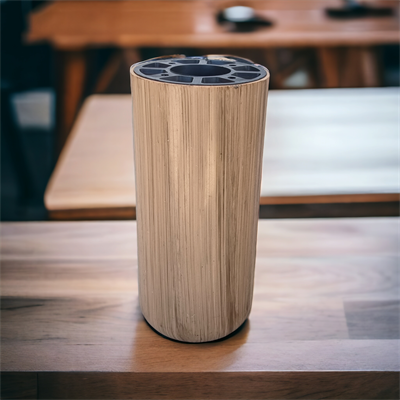 Kapsül Mobilya Yükseltici Kanepe TV Ünitesi Koltuk Ayağı Baza Ayakları Meşe Desenli 19 cm Bohem Plastik Ayak